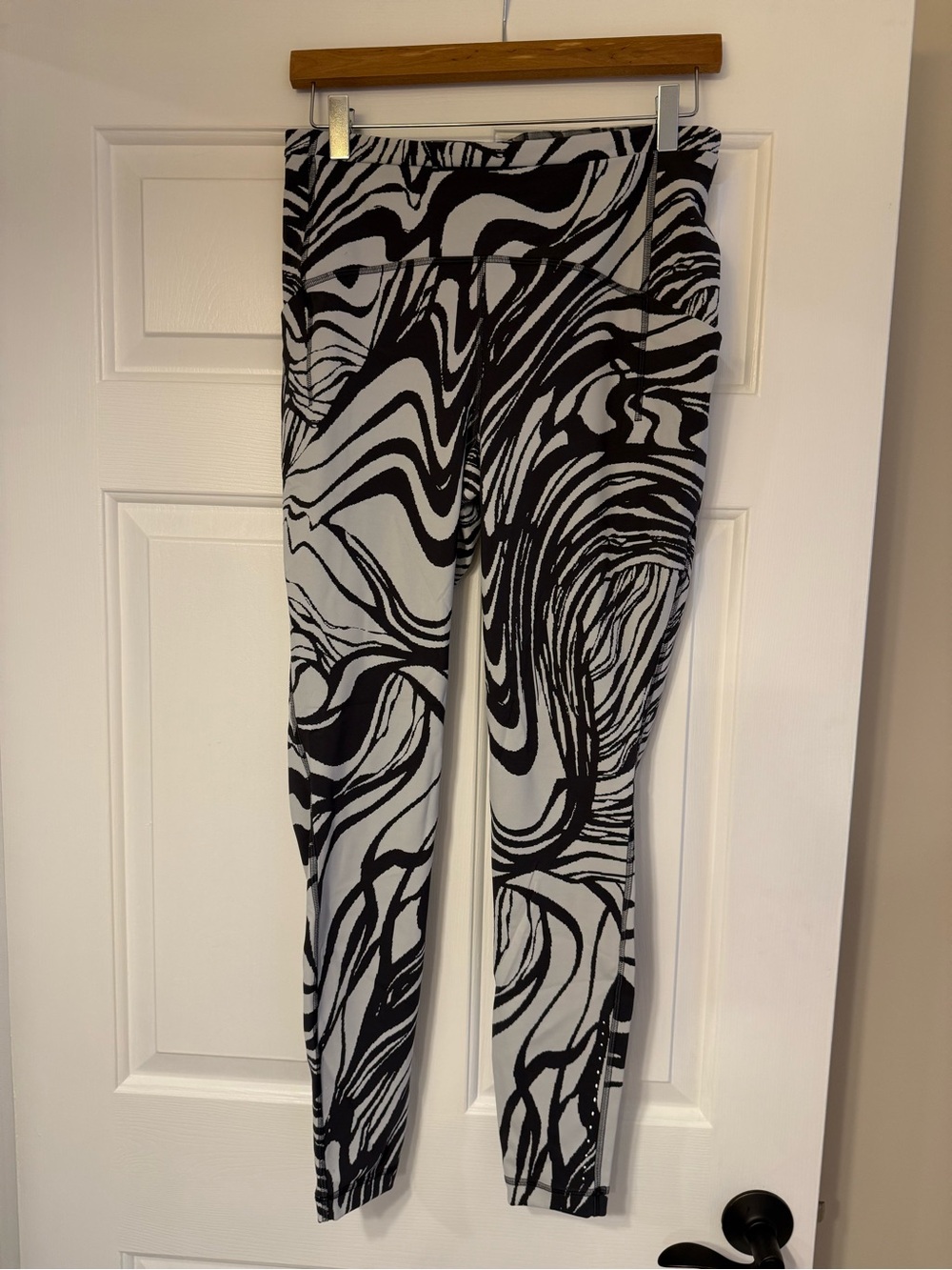 lululemon athletica Black & White Swirl High-Rise Leggings